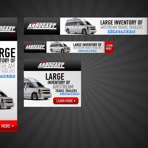 Arbogast Airstream needs a new banner ad Design by TSpell