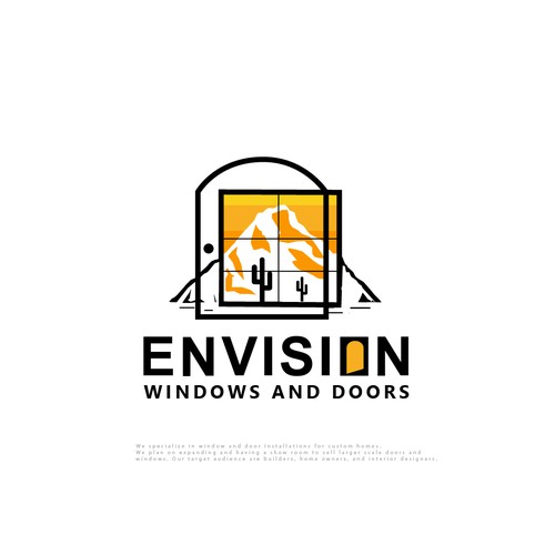 Design a modern eye-catching logo Window/Door company. Lets go! Design by designedbyjeriz▲