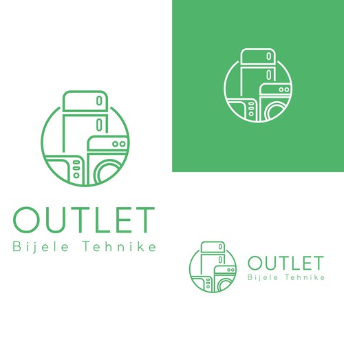 New logo for home appliances OUTLET store Ontwerp door SlabZero