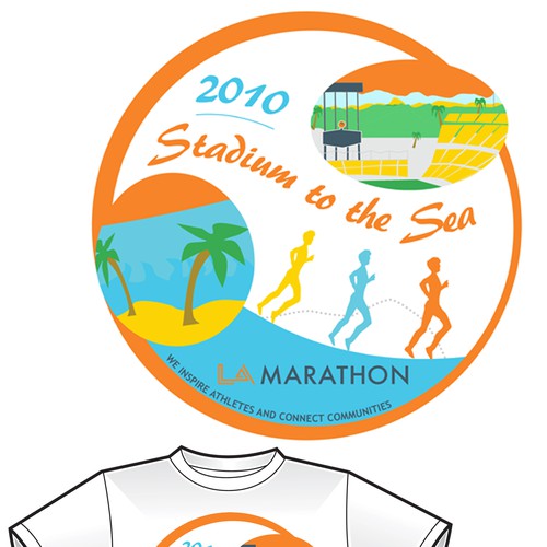 LA Marathon Design Competition Design by JES Graphics