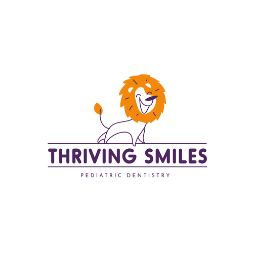 Looking for a modern, edgy, colorful pediatric dental logo that incorporates a lion. Professional yet fun. Does this exi Design by DaliaKK
