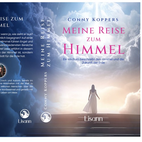 Cover for spiritual book My Journey to Heaven Diseño de Brizine
