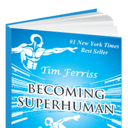 "Becoming Superhuman" Book Cover Diseño de princemac
