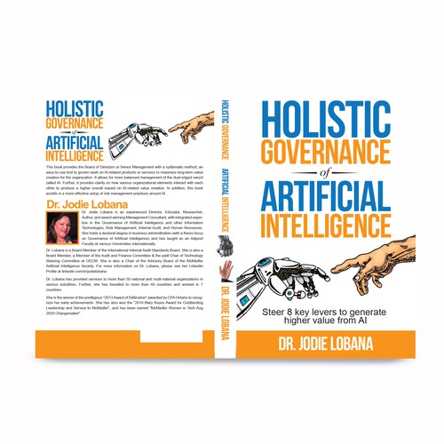 Man and Machine interaction - Book cover needed for Governance of Artificial Intelligence Design von anisha umělec