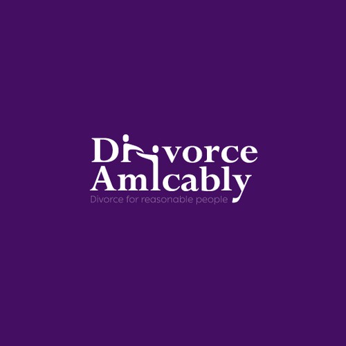 Logo for a new, healthy way for reasonable people to divorce Design by Oui Oui! Design