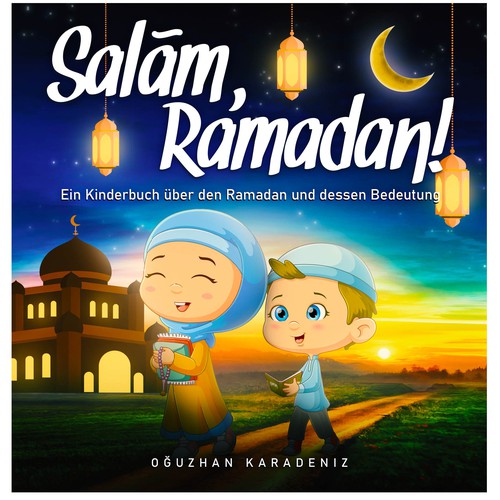 Children´s Book COVER to teach children about Ramadan in a lovely way Design by tukoshimura