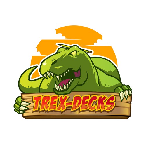 Trex-Decks Logo Contest - Dinosaurs and Decking! | Logo design contest