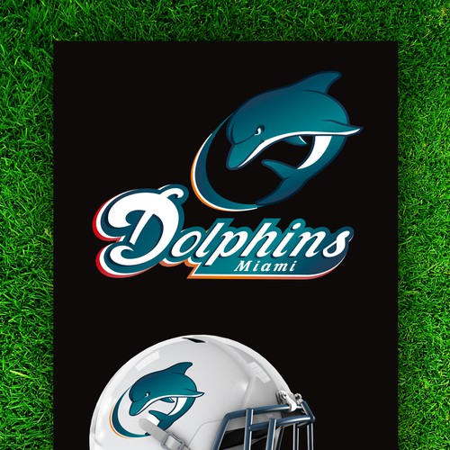 99designs community contest: Help the Miami Dolphins NFL team re-design its logo!-ontwerp door Leandro.Sarachu