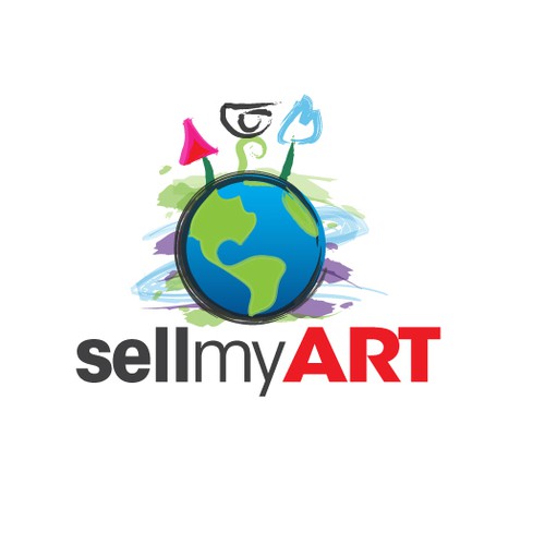 Sell my ART!!! logo design Diseño de vw_Art