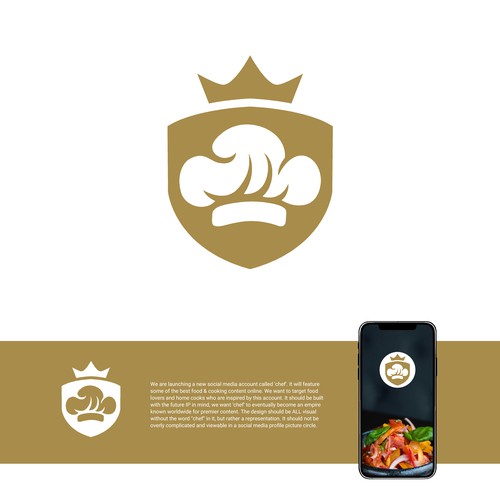 "CHEF": Food & Cooking Social Media Logo Design by a.mjb