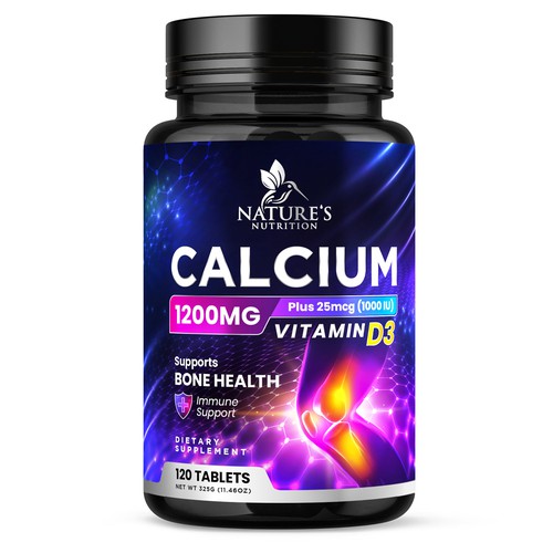 Calcium Plus Vitamin D3 Design Needed for Nature's Nutrition Design by Davi Giolo ★