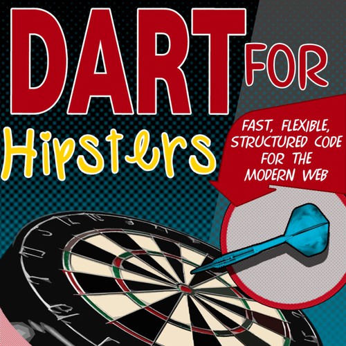 Tech E-book Cover for "Dart for Hipsters" Diseño de Pixel Express