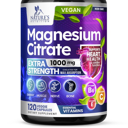 Premium Magnesium Citrate Design needed for Nature's Nutrition Design by Davi Giolo ★