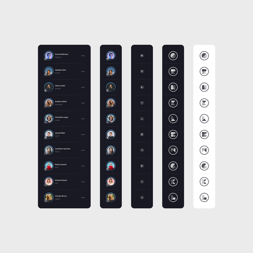 Luxuary Autmotive App - Minimalist User Tier Icons Design by M.Amiri