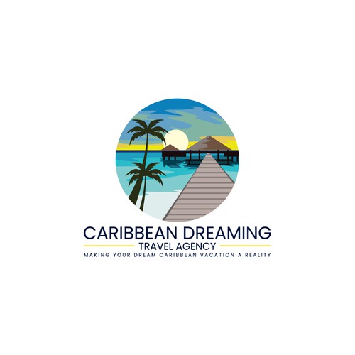 Breezy Caribbean feel for a great vacation in the Caribbean Design by Creative P