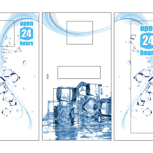 Create a vinyl wrap for a ice vending machine Design by LH Lucchesi