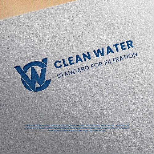 Simple Clean Logo for Water Filtration Company Design by CRSS_Over