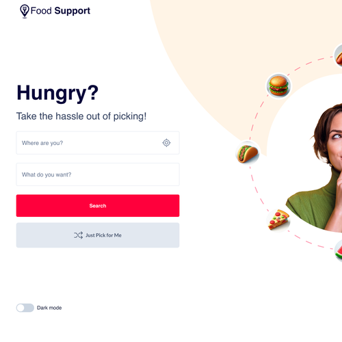 "Simple two page food web app!" winning Logo design