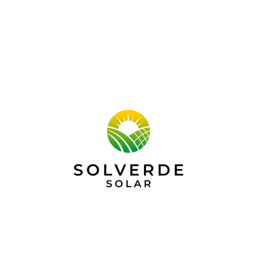 Clean logo for solar company Design by Art_guse