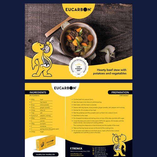 Recipe flyer template Design by Krishna Arts