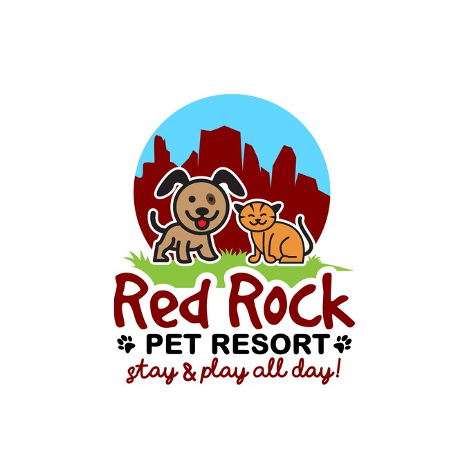 Create a happy, cool logo for a top pet resort! Logo design contest