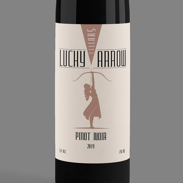Wine label Lucky Arrow Cellars.