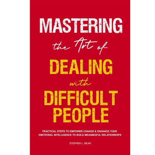 A Powerful Book to Help People Dealing With Difficult People-ontwerp door NatPearlDesigns