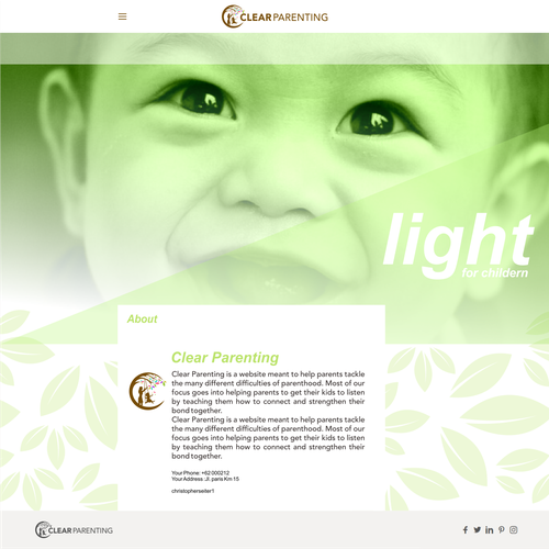 Clear Parenting Logo & Brand Guide To Appeal To Mothers Design by samsoel