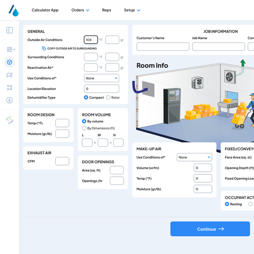 Design new User Interface for customer facing software. Design by Ideation Lab