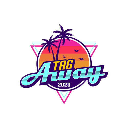 Miami 80s style logo Design by dKOI designs