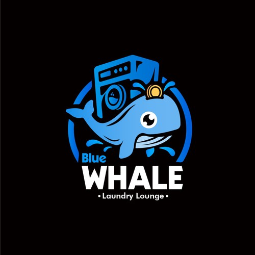 Unleash Your Creativity, Logo Design for "Blue Whale Laundry Lounge" Design by Chickvek.Labs