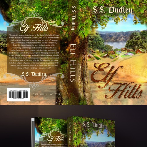 Book cover for children's fantasy novel based in the CA countryside Réalisé par ALZtudio