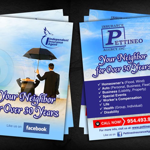 Insurance Agency needs a new postcard design! デザイン by sercor80