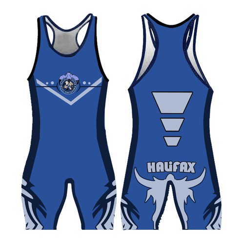 A Powerful and Combative Wrestling Singlet for Halifax Youth Wrestling