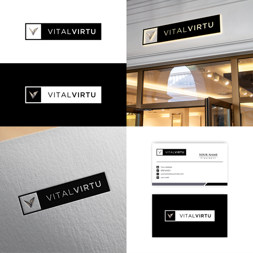 Management and consulting start-up seeking sleek, modern, and memorable branding materials Design by kentring Manik