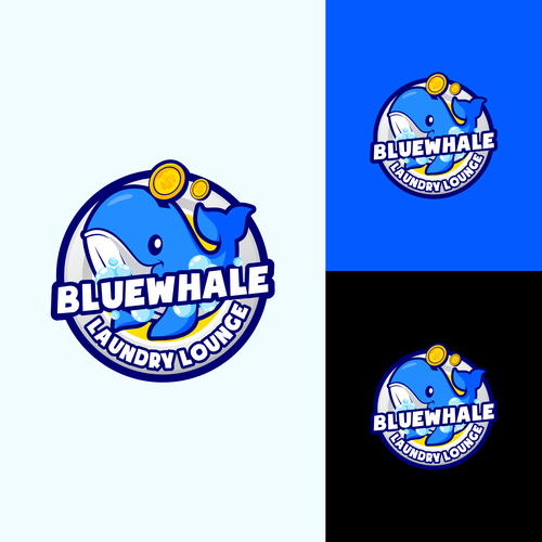 Unleash Your Creativity, Logo Design for "Blue Whale Laundry Lounge" Design by asmui11