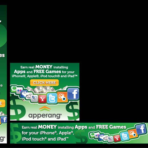 Design di Banner Ads For A New Service That Pays Users To Install Apps di @rt+de$ign