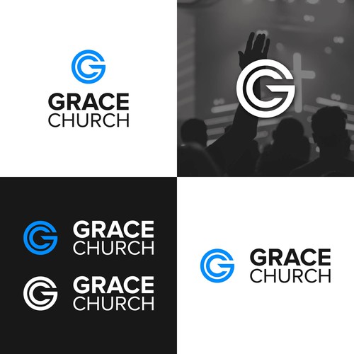 Modern and Sleek Design for Contemporary Church - Grace Church - San Diego Design by logoalley