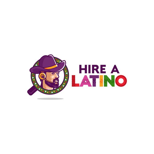 Powerful design for our software platform logo about hiring remote latino workers Design by Monkey_Zen