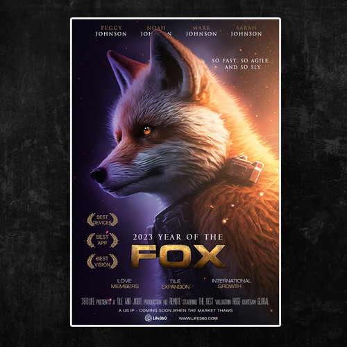 Life360 2023 Year of the Fox Poster Design by SalarSeif