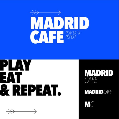 Logo for Madrid Cafe & Games Design by Nuel Works