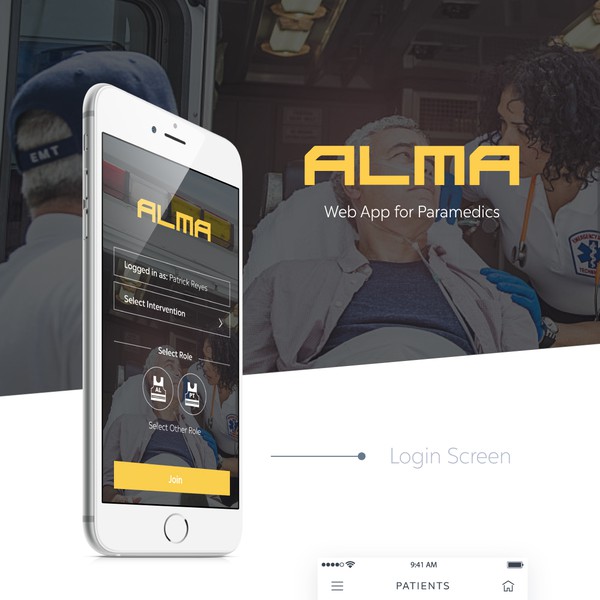 Design by diana08358 titled "Web App for Paramedics"