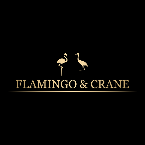 Flamingo & Crane Design by CostinLogopus