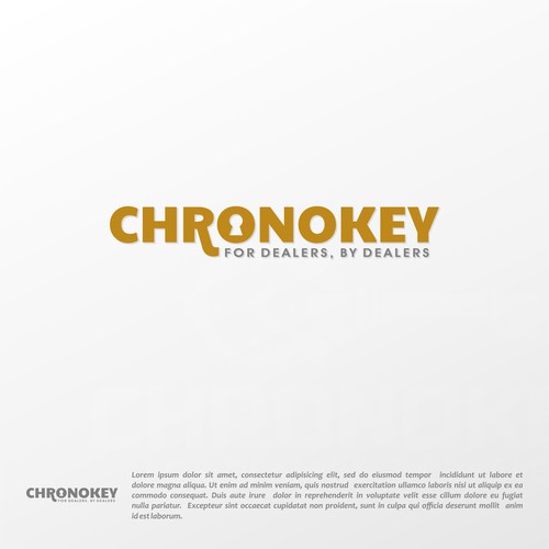 Simple Logo Design of a Key Design by srontovs