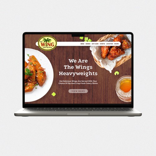 Design A Fresh New Website for The Wing Cafe & Tap House! Design by Avem Noctis