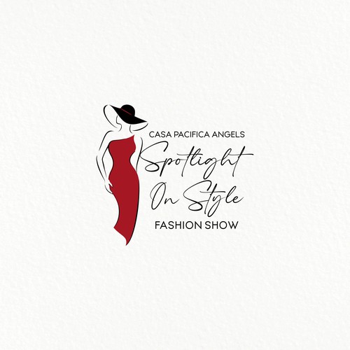 Elegant, fun, flirty logo for upscale Fashion Show Fundraiser Design by GinaLó