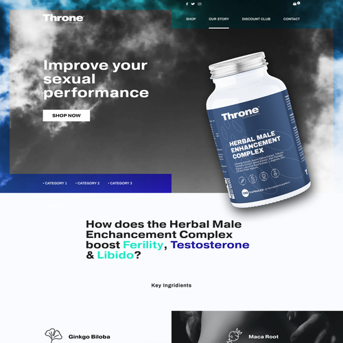 Supplement Website Design réalisé par Rostyslav Pavliukh™