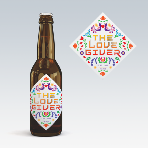 Beer **bottle** label Design by Han van Oss