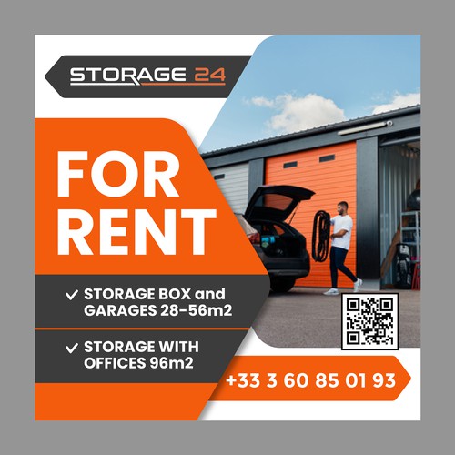 Creative banner design for a storage company Design by dezignedge*