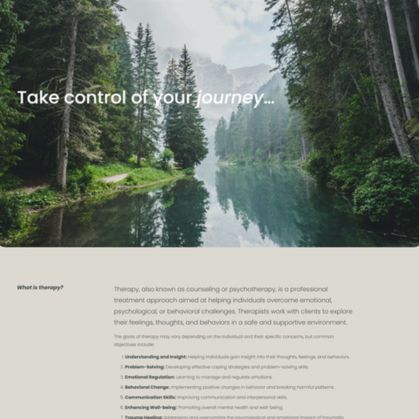 Optimisation of Take control of your journey